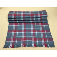 High Quality Winter Fashion 100% Wool Red Plaid Scarf